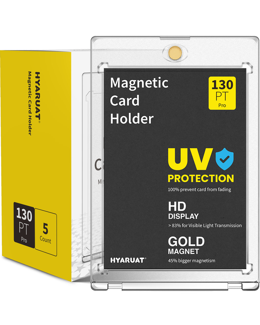 130pt Magnetic Card Holders for Trading Cards - 5 Pack