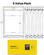 130pt Magnetic Card Holders for Trading Cards - 5 Pack