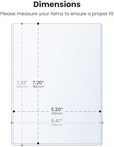 5x7 Toploader - Clear Rigid Photo Protectors for Your Precious Memories - Durable Hard Plastic Sleeves, 25 Pack