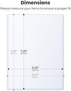 5x7 Toploader - Clear Rigid Photo Protectors for Your Precious Memories - Durable Hard Plastic Sleeves, 25 Pack