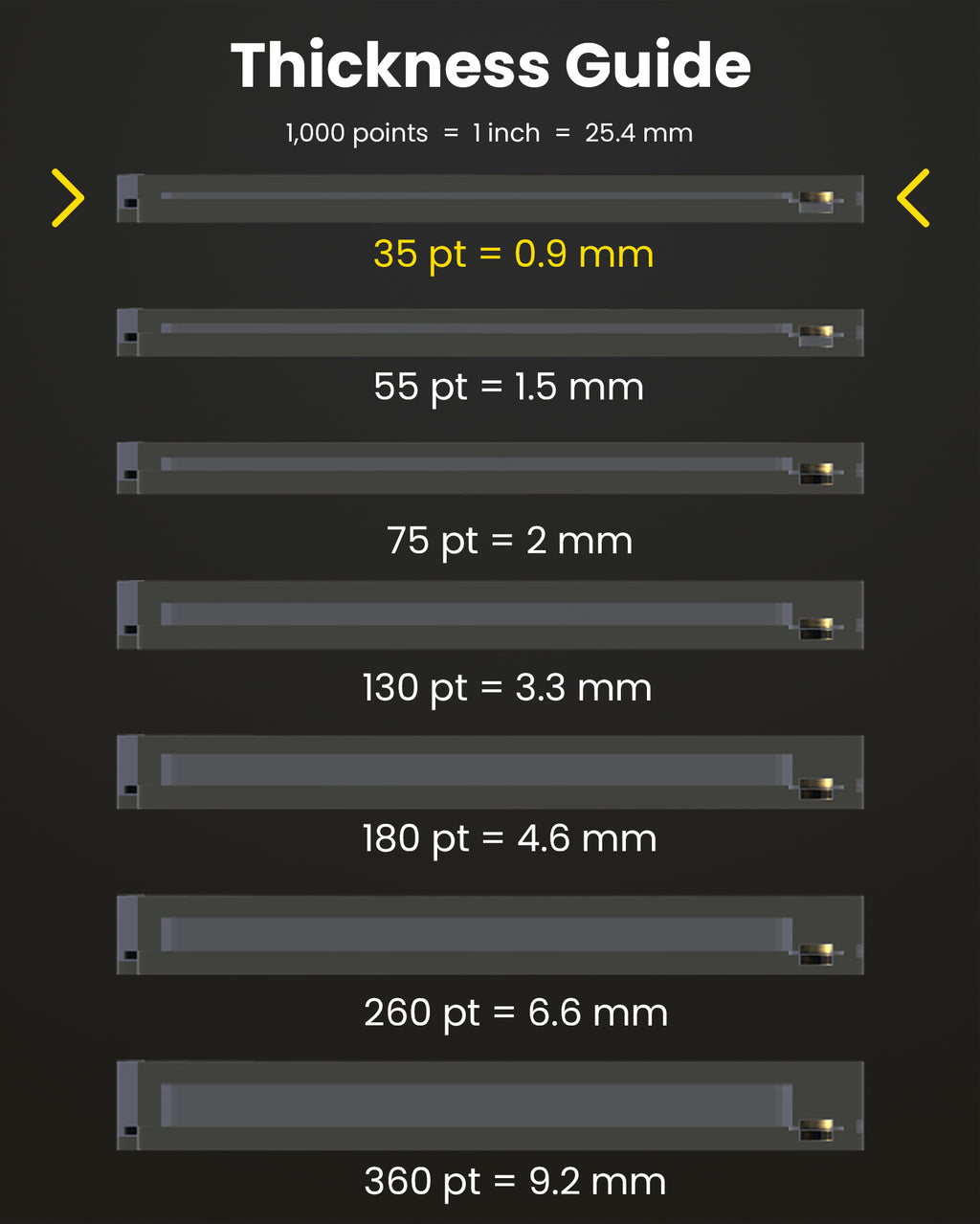 35pt Magnetic Card Holders for Trading Cards - 25 Pack