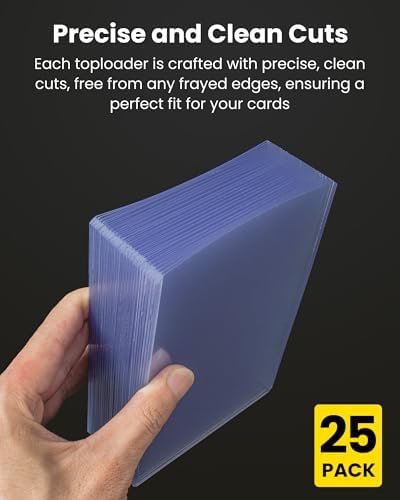 3.5x5 Toploader - Semi-Rigid Plastic Sleeves, Clear Protectors for Transformer Characters, Oversized MTG & TCG Trading Cards (25-Pack)