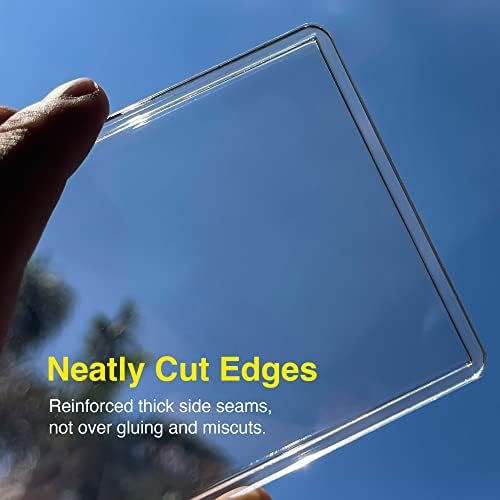 75pt Top Loaders for Cards, 3x4 Extra Thick Holder with Protective Film, Toploader Card Protectors Hard Plastic, 25-Count