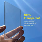 35pt Top Loaders for Cards, 3x4 Regular Holder with Protective Film, Toploader Card Protectors Hard Plastic, 25-Count