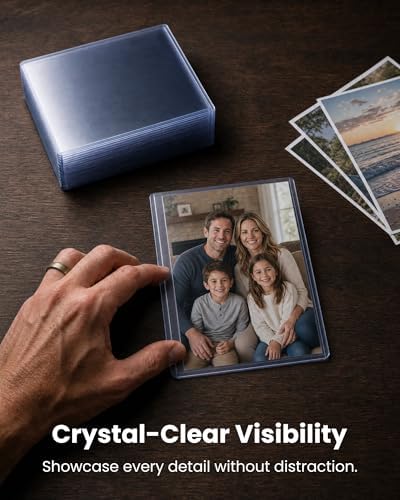 5x7 Toploader - Clear Rigid Photo Protectors for Your Precious Memories - Durable Hard Plastic Sleeves, 25 Pack