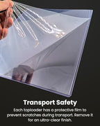 9x12 Toploader - Clear Semi-Rigid PVC Sheet Protectors, Hard Plastic Sleeves for Photos, Posters, Documents, and Prints (10-Pack)