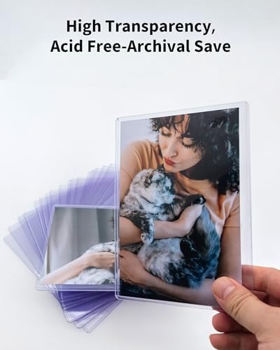 4x6 Toploader - Durable Hard Plastic Sleeves, Sheet Protectors for Photo Cards, Kpop, Post and Trading Cards (25-Pack)