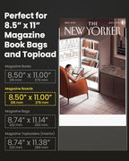 Magazine Boards – 100 Pack, 24pt Acid-Free, 8.5 x 11 Poster Board, Ideal for Magazine Storage & Fabric Organizer