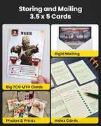 3.5x5 Toploader - Semi-Rigid Plastic Sleeves, Clear Protectors for Transformer Characters, Oversized MTG & TCG Trading Cards (25-Pack)