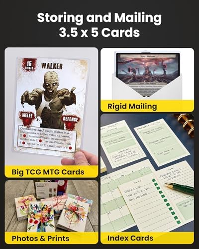 3.5x5 Toploader - Semi-Rigid Plastic Sleeves, Clear Protectors for Transformer Characters, Oversized MTG & TCG Trading Cards (25-Pack)