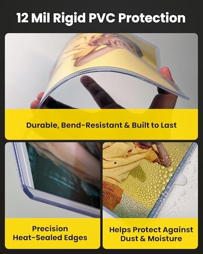 5x7 Toploader - Clear Rigid Photo Protectors for Your Precious Memories - Durable Hard Plastic Sleeves, 25 Pack