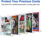75pt Top Loaders for Cards, 3x4 Extra Thick Holder with Protective Film, Toploader Card Protectors Hard Plastic, 25-Count