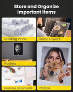 8.5 x 11 Hard Plastic Sheet Protectors - Rigid Clear Toploaders for Documents, Papers, Photos & Menu Covers, 10 Pack