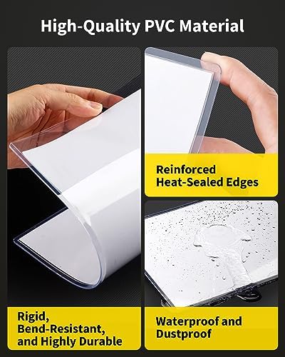 8x10 Toploaders - Clear Rigid Plastic Sleeves (10 Pack), Hard Sheet Protectors for Photos, Posters & Birth Certificates