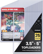 3.5x5 Toploader - Semi-Rigid Plastic Sleeves, Clear Protectors for Transformer Characters, Oversized MTG & TCG Trading Cards (25-Pack)