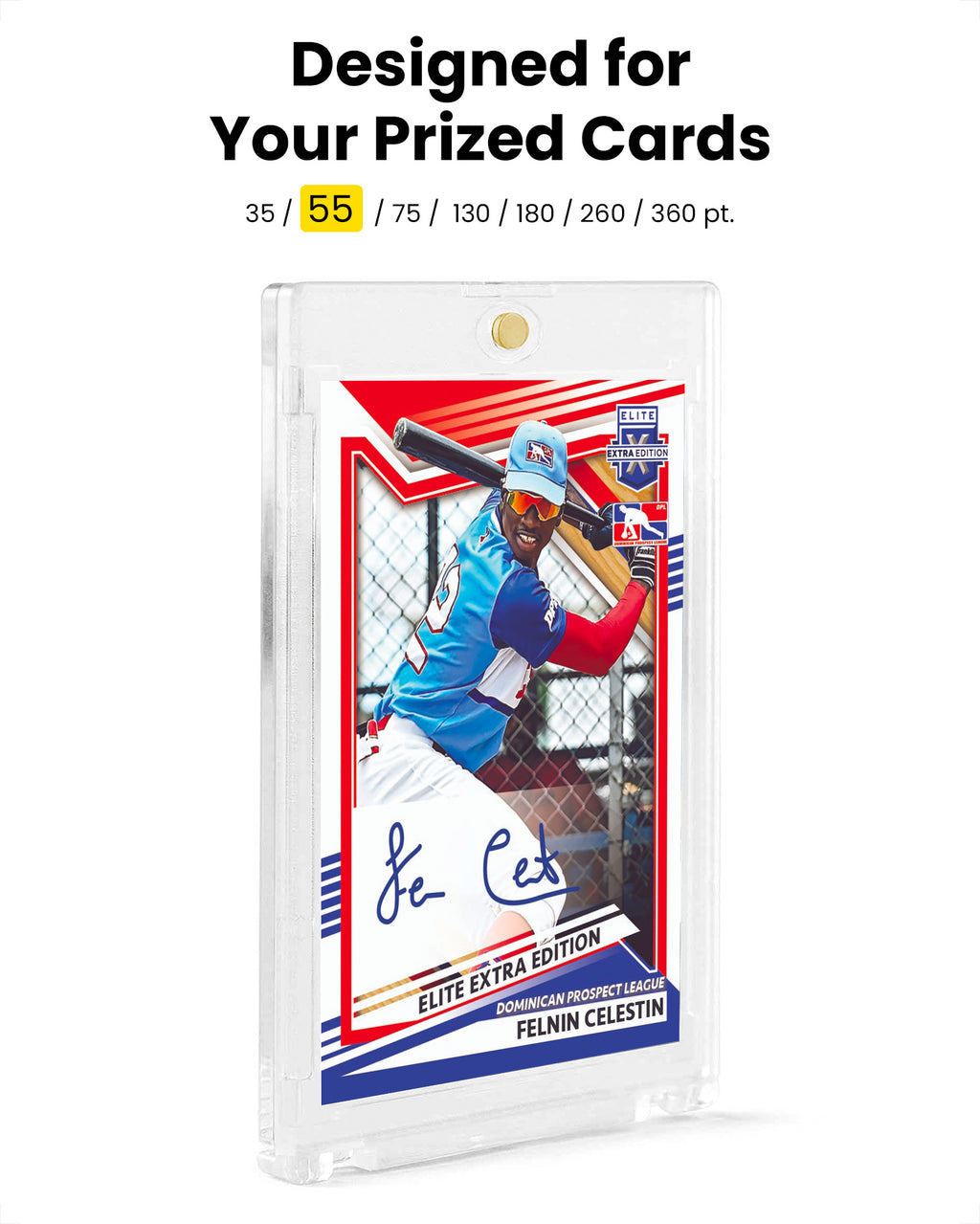 55pt Magnetic Card Holders for Trading Cards - 5 Pack