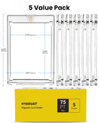 75pt Magnetic Card Holders for Trading Cards - 5 Pack