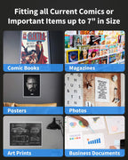 Comic Book Top Loaders for Current, Toploader Hard Sleeves Holder for Comic Books Storage and Display, 10 Pack