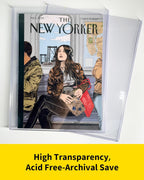 Magazine Toploaders - 7mm Thick Plastic Sleeves, 9x11.5 Top Loader Binder Magazine Protectors for Collectors, 10 Pack
