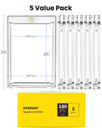 180pt Magnetic Card Holders for Trading Cards - 5 Pack