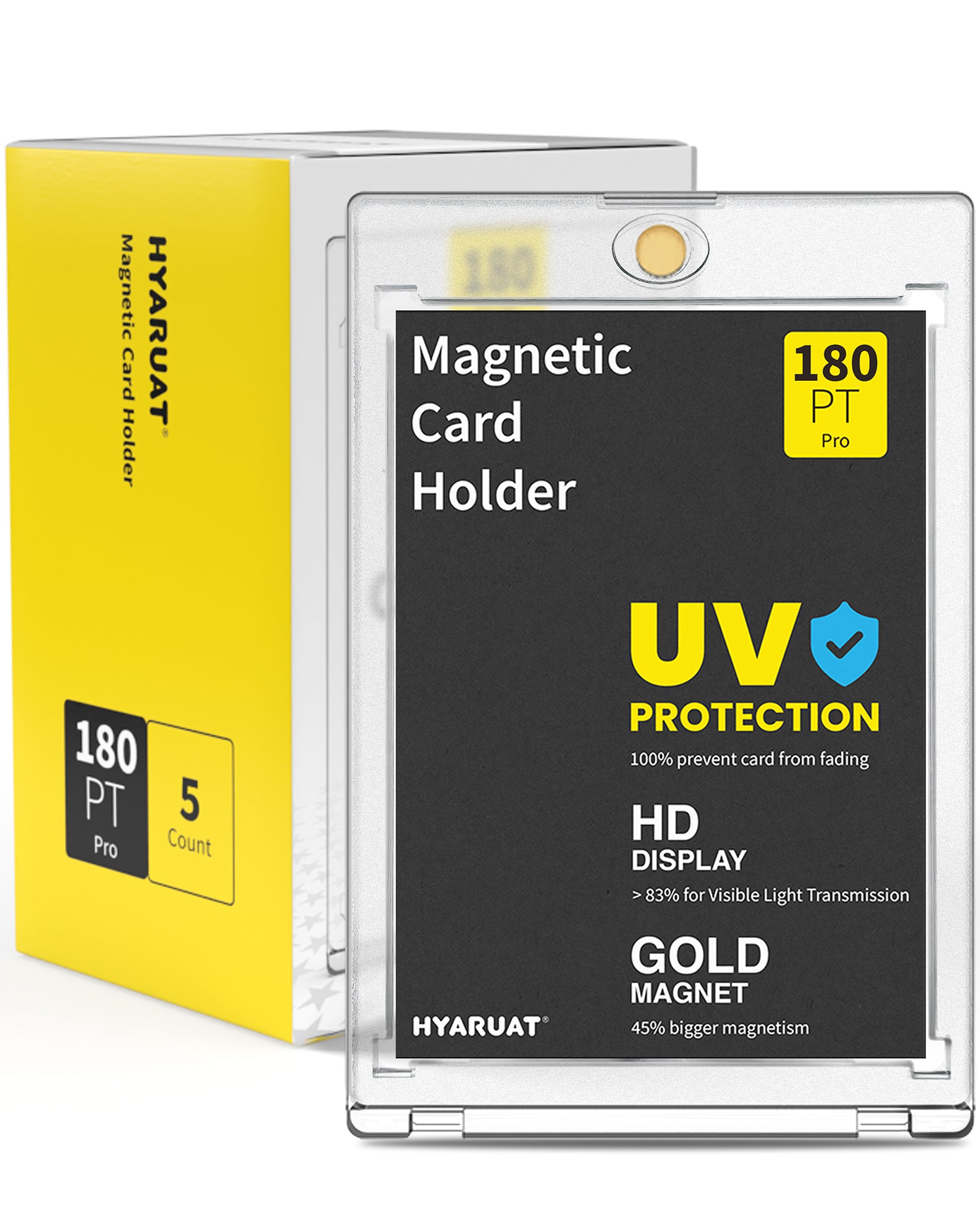 180pt Magnetic Card Holders for Trading Cards - 5 Pack